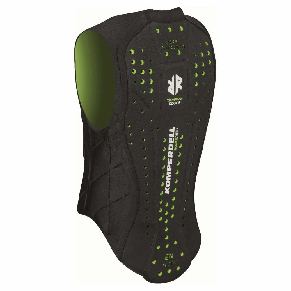 Komperdell Komperdell Ballistic Vest Junior Back Protector - Black/Green 4 Komperdell Komperdell Ballistic Vest Junior Back Protector - Black/Green - Image 2