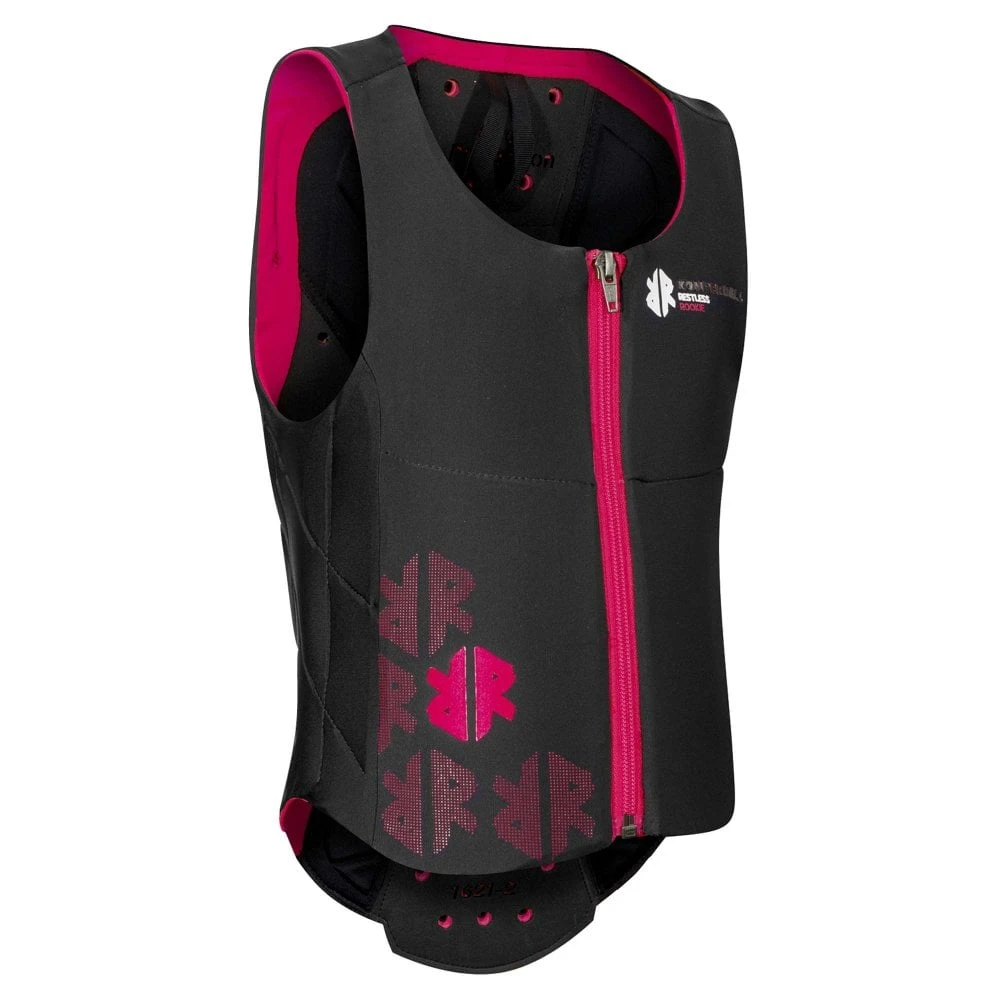 Komperdell Komperdell Ballistic Vest Junior Back Protector - Black/Pink 3 Komperdell Komperdell Ballistic Vest Junior Back Protector - Black/Pink