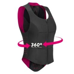 Komperdell Komperdell Ballistic Womens Back Protector - Black/Pink