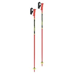 Leki Leki Racing Kids Junior Ski Pole - Bright Red/Black/Neon Yellow