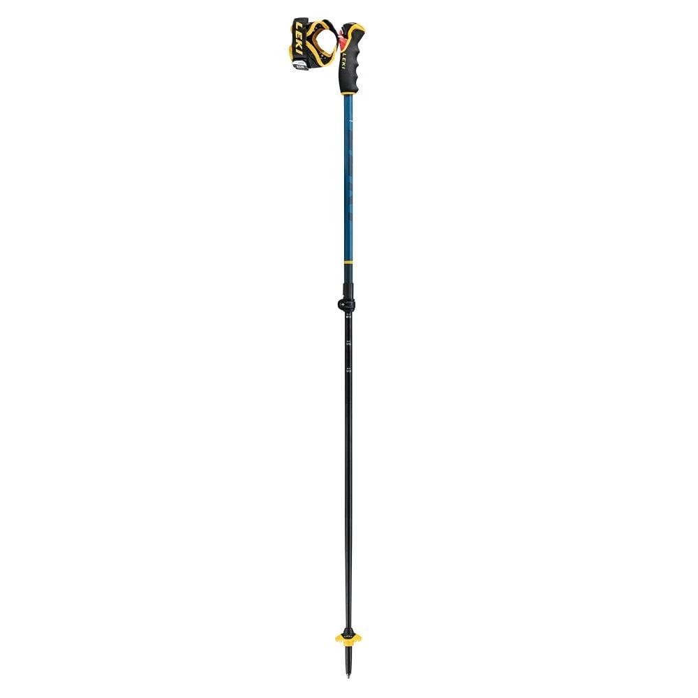 Leki Leki Spitfire Vario 3D Touring Ski Poles - Denim Blue/Aegean Blue/Mustard Yellow 3 Leki Leki Spitfire Vario 3D Touring Ski Poles - Denim Blue/Aegean Blue/Mustard Yellow