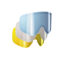 POC Lens Iris Single Lens 3 Pack (Large) - Smokey Yellow, Blue And Transparent