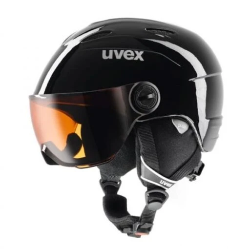 Uvex Uvex S1 Junior Ski Helmet + Visor - Black -MNT Ski Shop uvex s1 junior ski helmet visor black p2711 3443 image